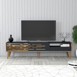 Hanah Home Valensiya Soporte de TV Nogal y Antracita